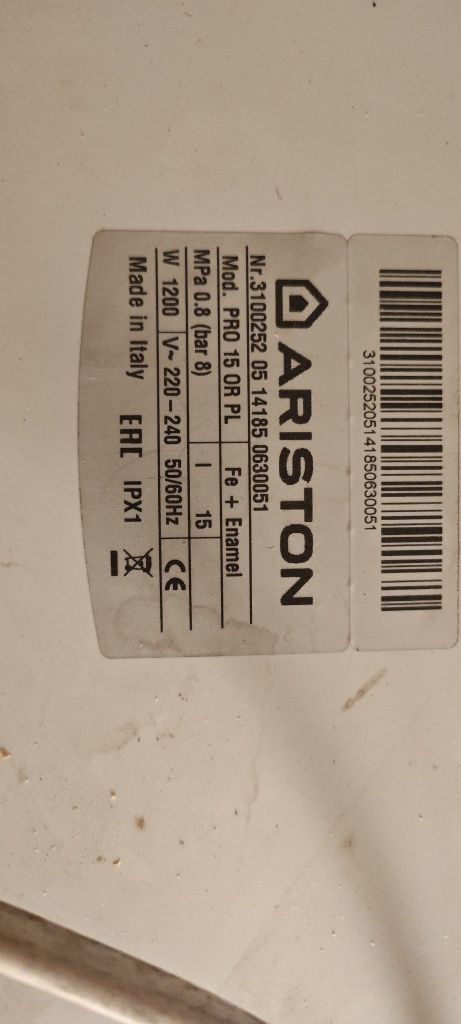Ariston, Аристон водонагреватель 15л