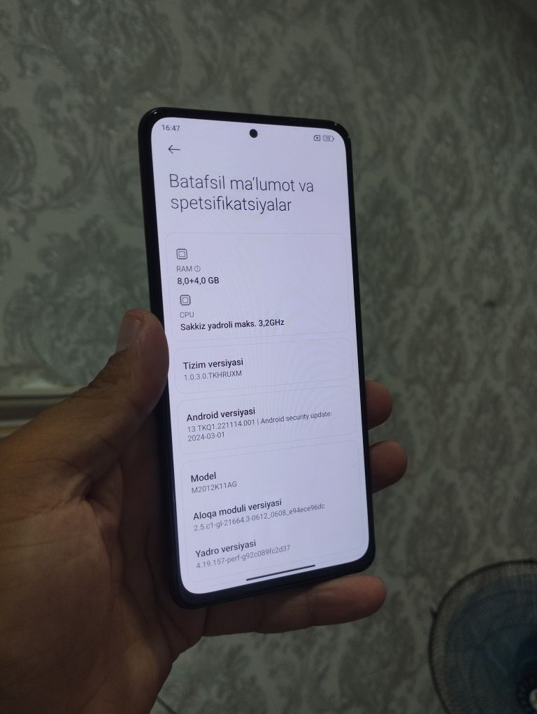 Poco f3 5g 8/256
