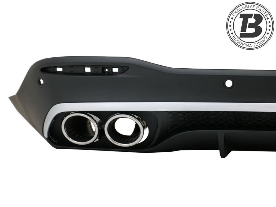 Difuzor Bara Spate cu Ornamente compatibil cu Mercedes GLE SUV W167 AMG