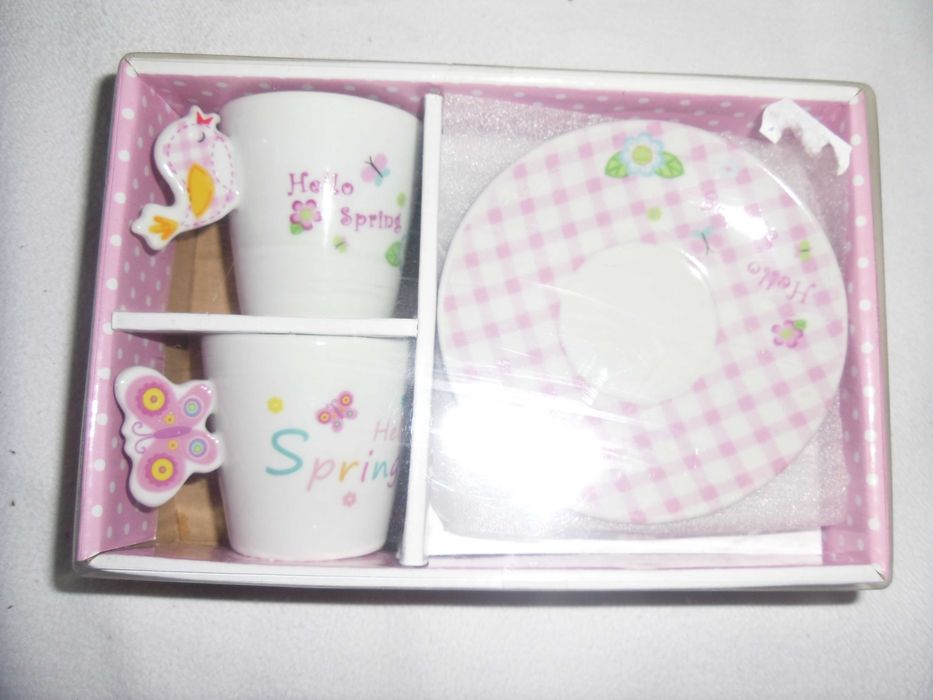 set cesti portelan  nou in cutie