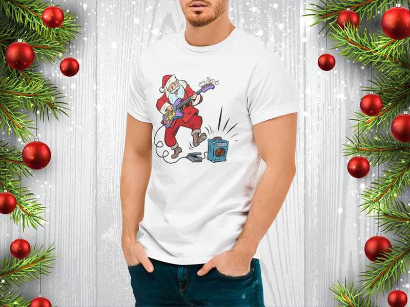 Забавни коледни новогодишни Рок тениски 4 модела