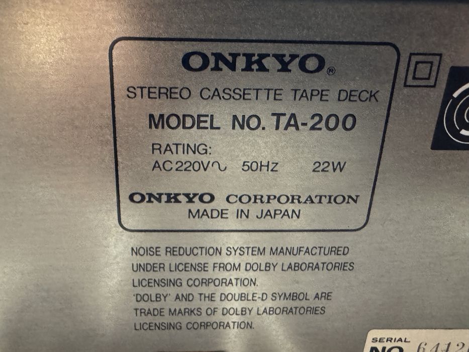 Deck Onkyo TA-200