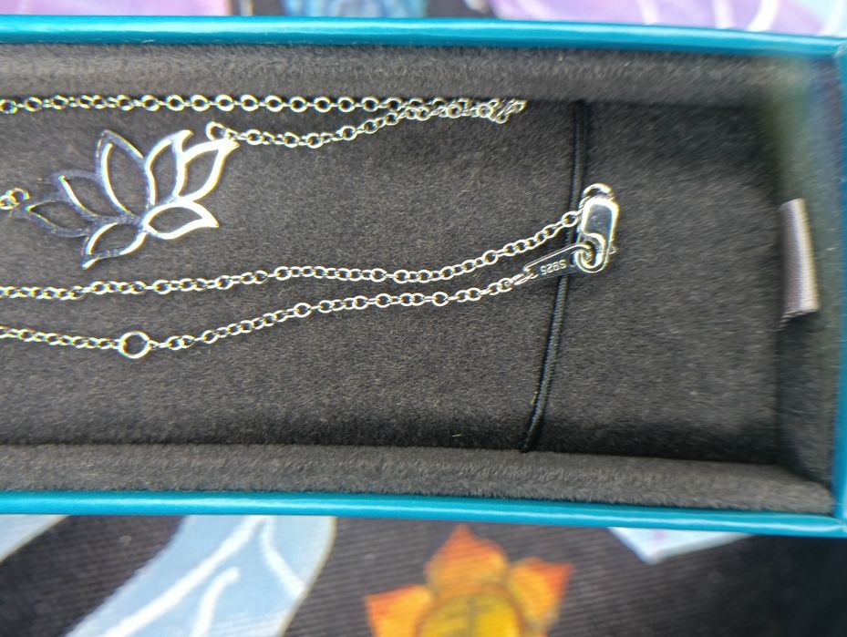 Colier din Argint 925 cu Pandantiv Lotus – Fin și Elegant