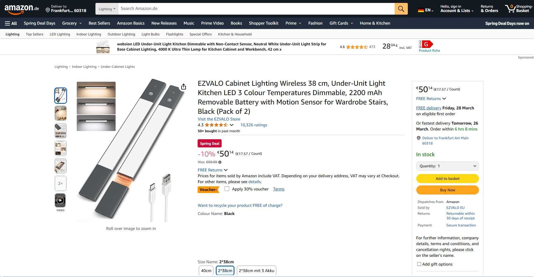 Set x2 Lampa Led Smart cu Senzor si Accumulator, REDUS de la 250RON