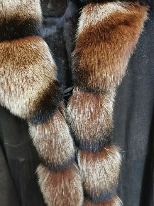 Естествена кожа палто