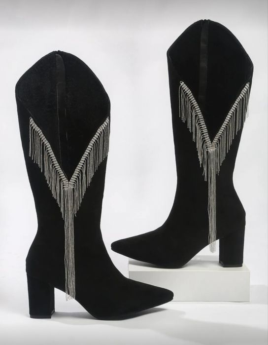 Дамско ботуши на ток