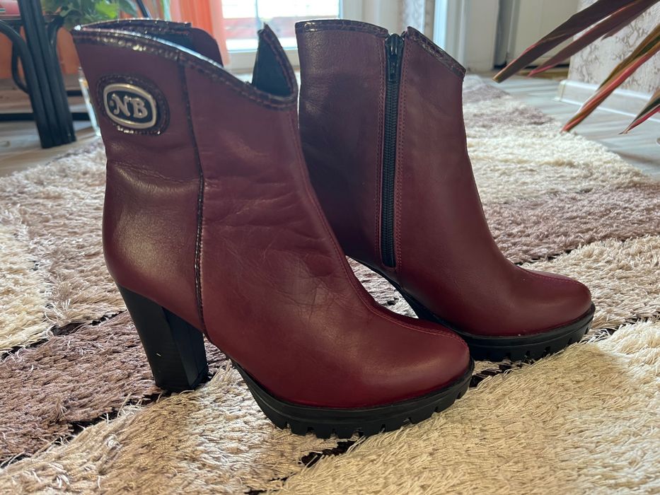 Боти/ бордо, червени