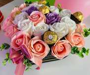 Aranjamente florale, tort pampers