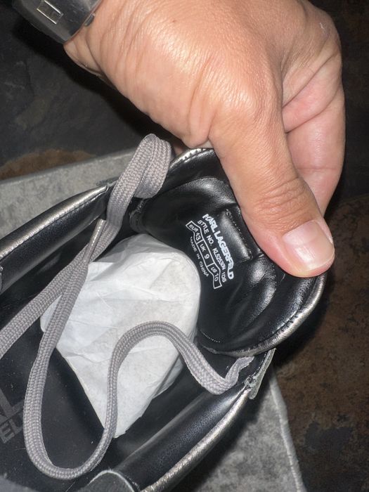 Sneakers Karl Lagerfeld culoare argintii 43