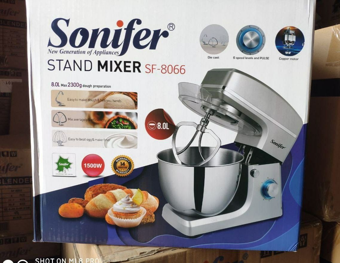 Sonifer 8 litr SF-8066 Миксер профессиональный от склад Доставка Есть