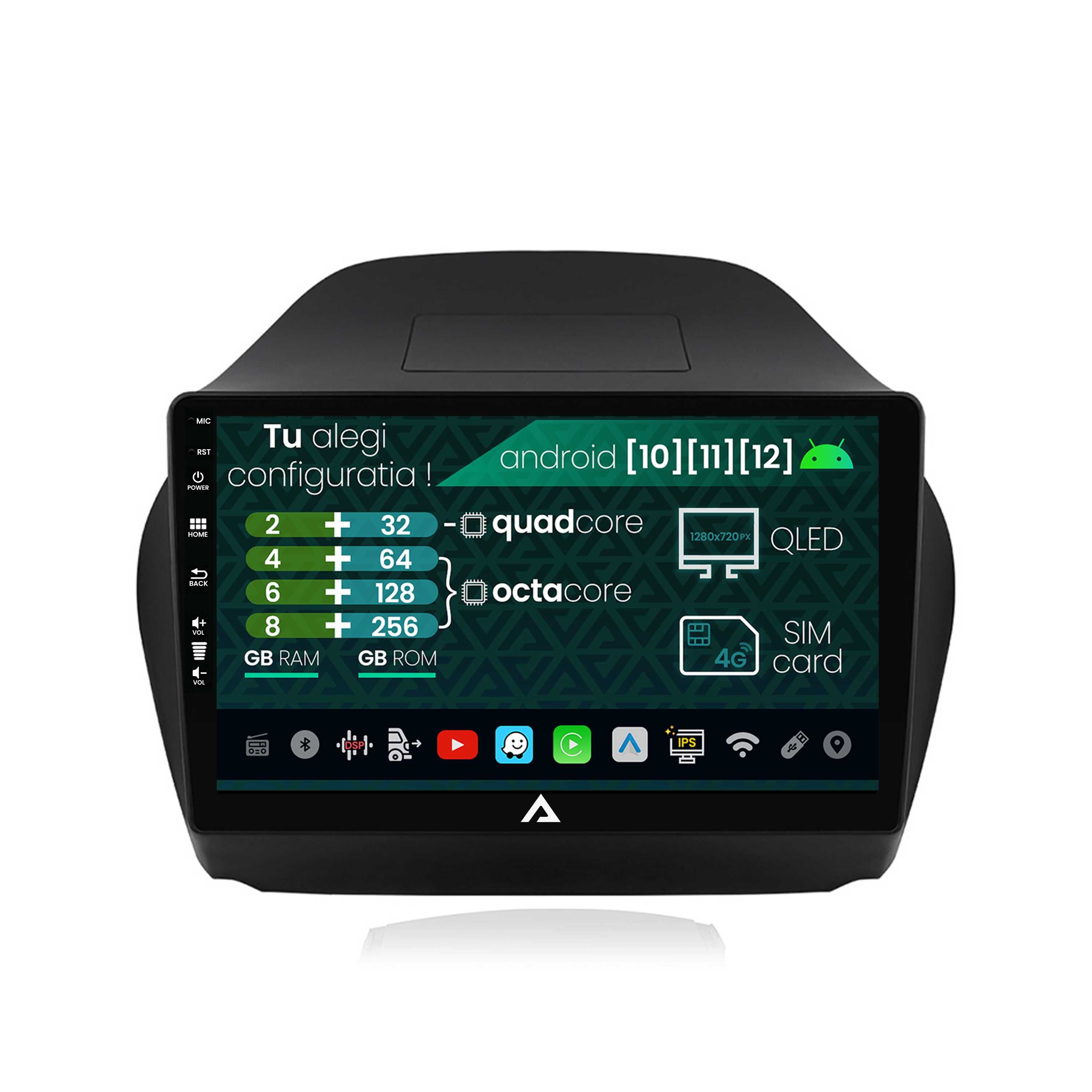 Navigatie Hyundai IX35, Android, Internet, GPS, Bluetooth