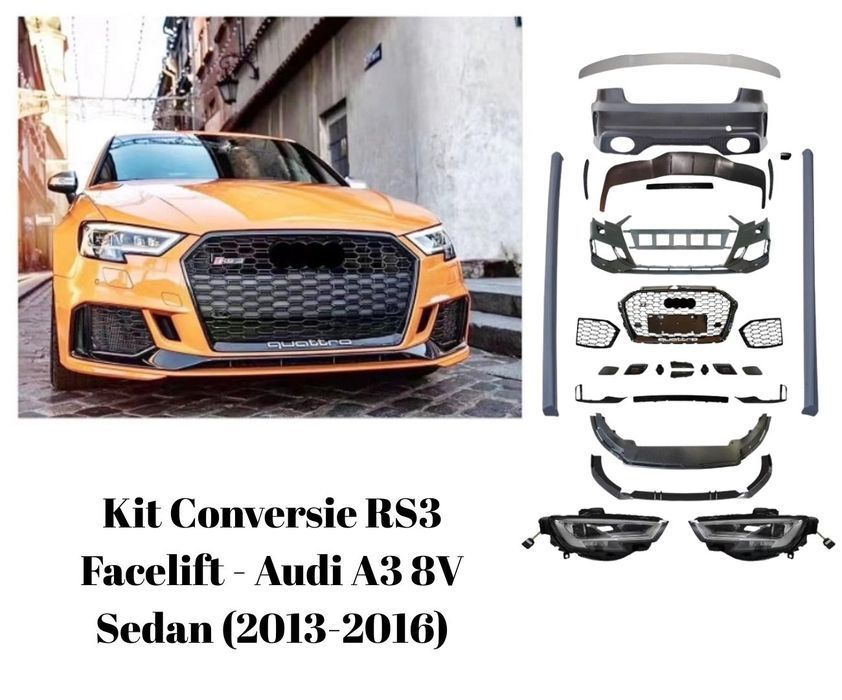 Kit Conversie RS3 Facelift - Audi A3 8V Sedan (2013-2016)
