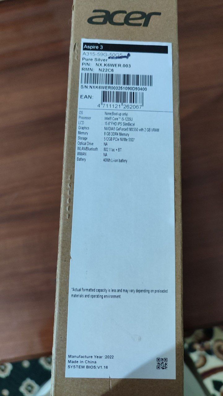 noutbook acer yangi