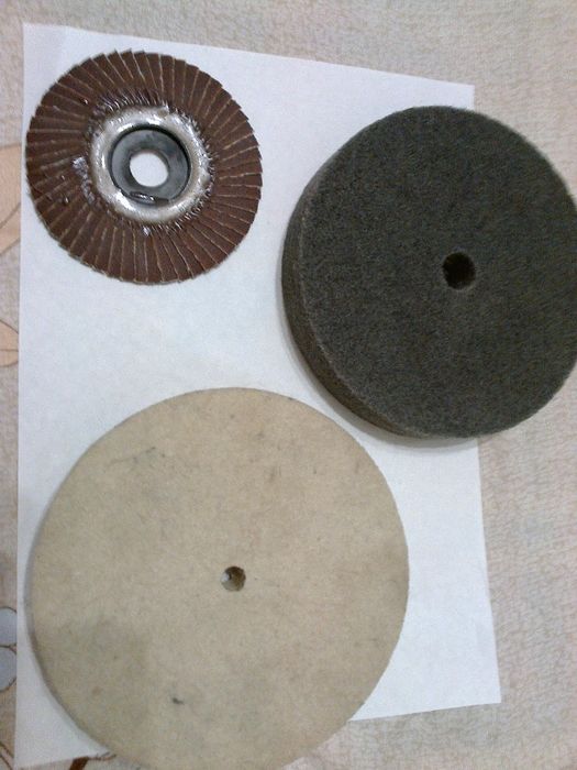 Лепестковые диски. Фетровые и мочалка.