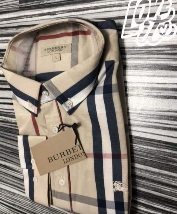 Camasi  bumbac slim fit Burbbery, diverse mărimi, logo brodat