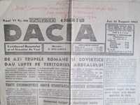 Ziar vechi din Romania. Razboi, WW2, despre 23 August 1944