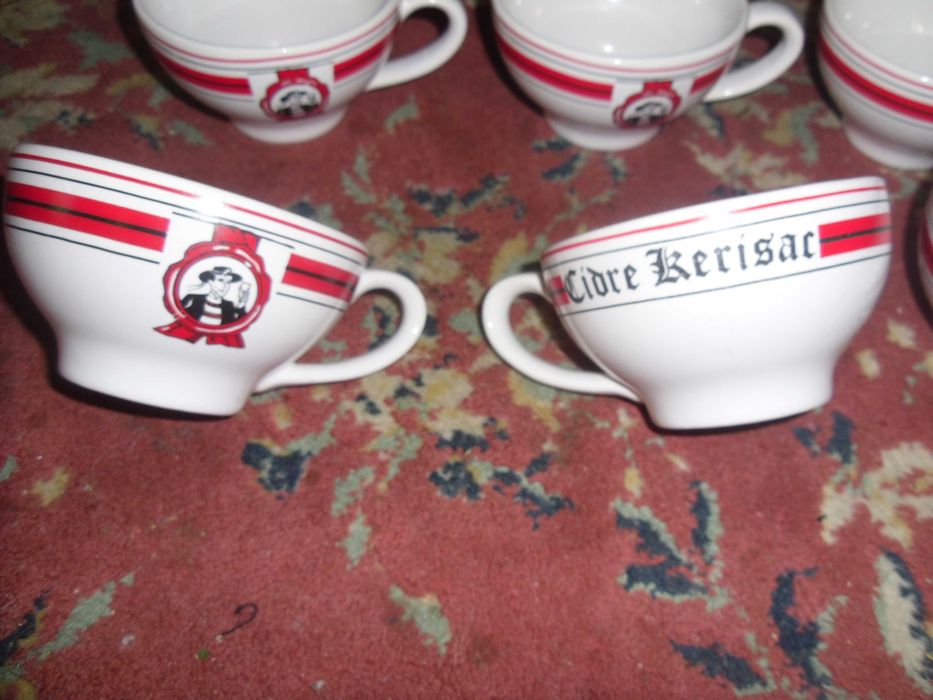 ,cesti pt  ceai portelan  cu logo