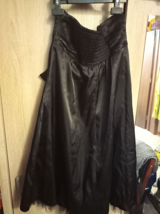 Rochie eleganta satin neagră