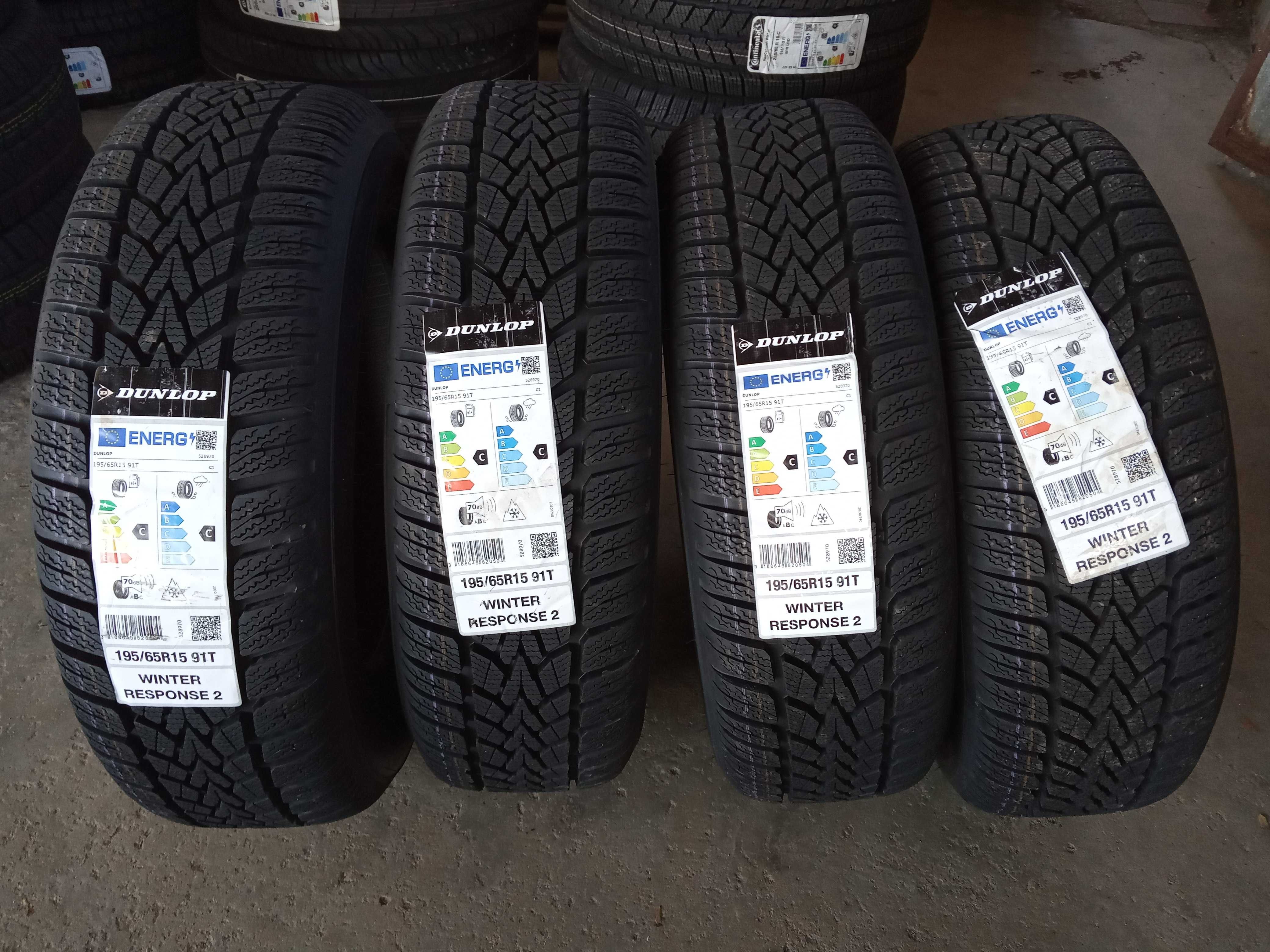 4 Нови зимни гуми 195/65R15 Dunlop Winter Resp 2 91T DOT3424 Germany