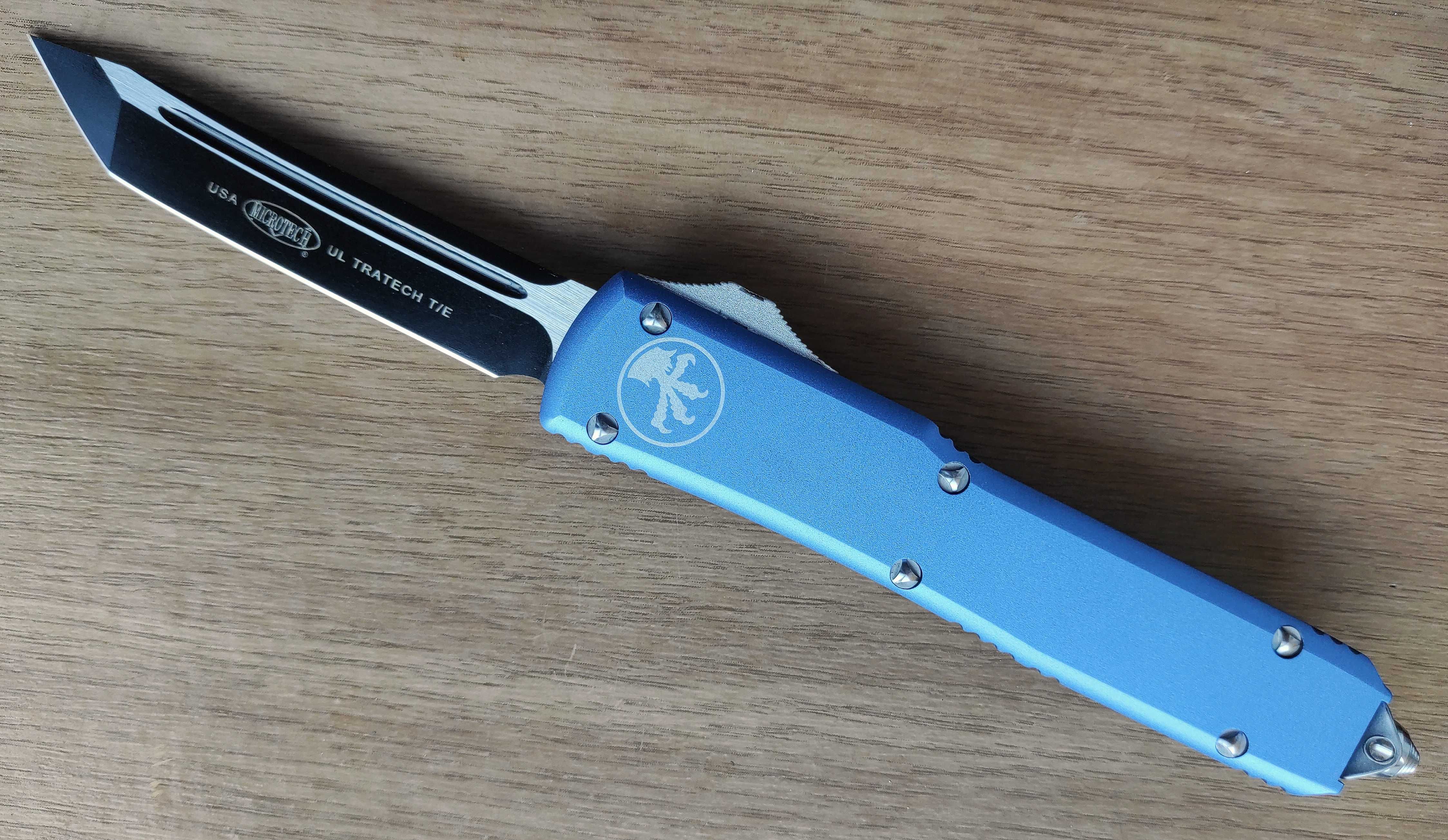 Автоматичен нож Microtech ultratech / 3 цвята , черно острие /