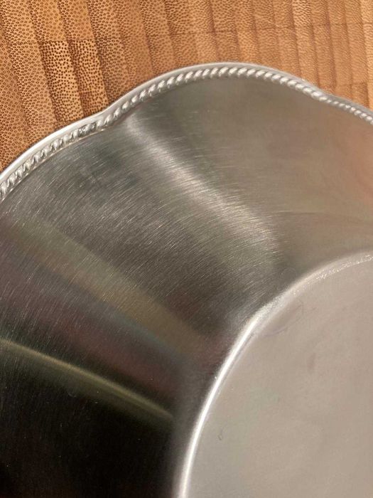 bol inox Alessi Italia din anii 1960 cu eticheta