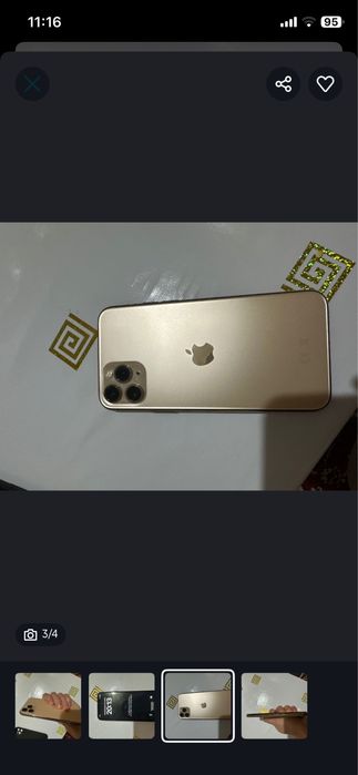 Айфон 11 про золотистый