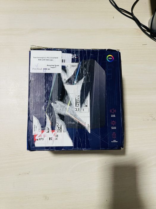 Boxe PC Trust Gaming 2.0 GXT609 12W RGB
