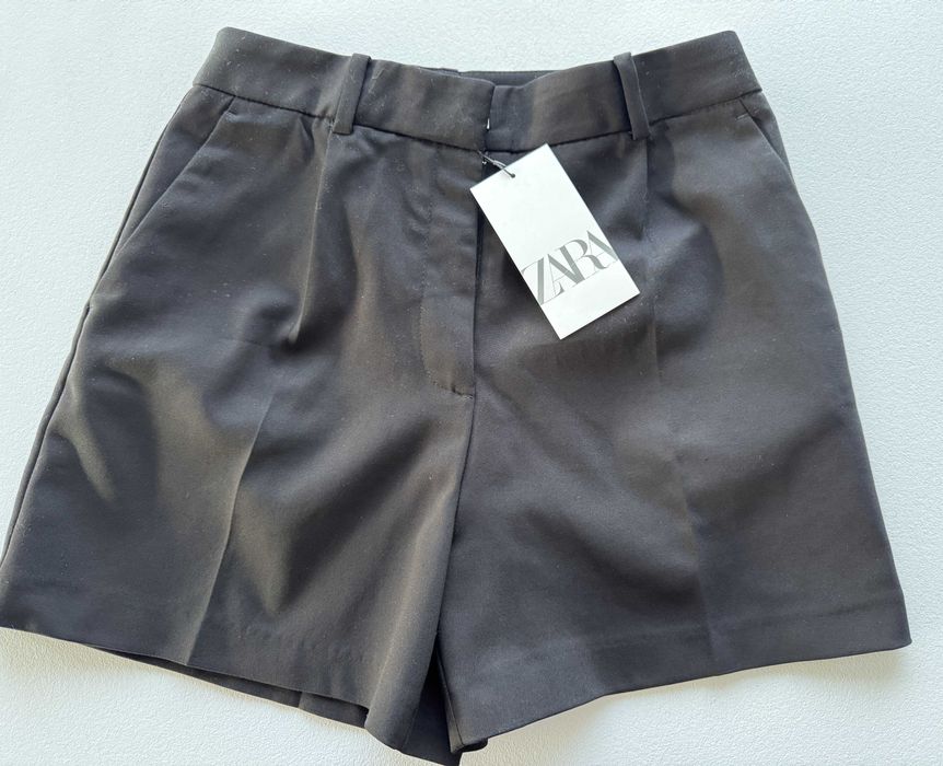 Къси черни панталони Zara, S, ново