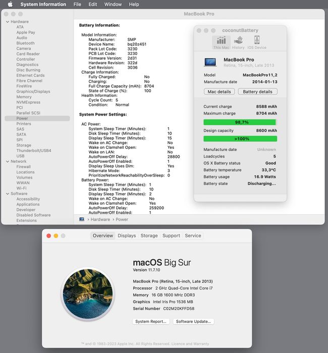 MacBook Pro, Retina, 15-inch