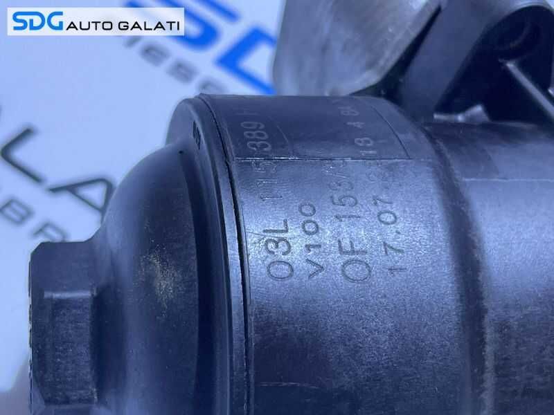 Suport Carcasa Corp Filtru Radiator Racitor Ulei Termoflot Skoda Rapid 1.6 TDI CAYB CAYC CLNA 2013 - 2022 Cod 03L115389H 03L117021C