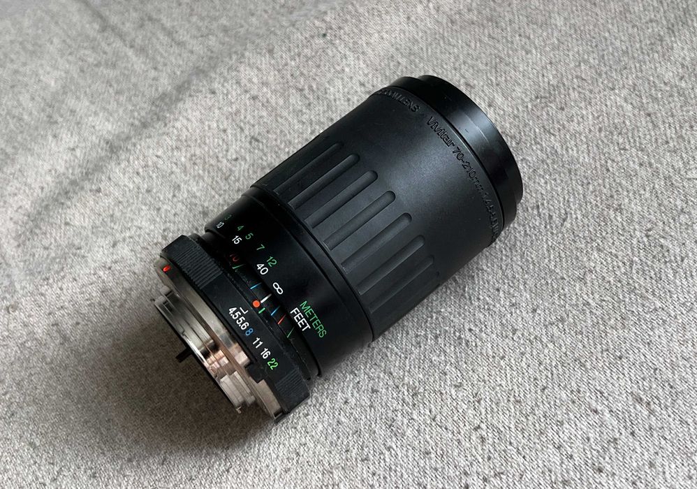 Obiectiv Vivitar 70-210mm f/4.5-5.6 MC Macro Zoom, montură Pentax K