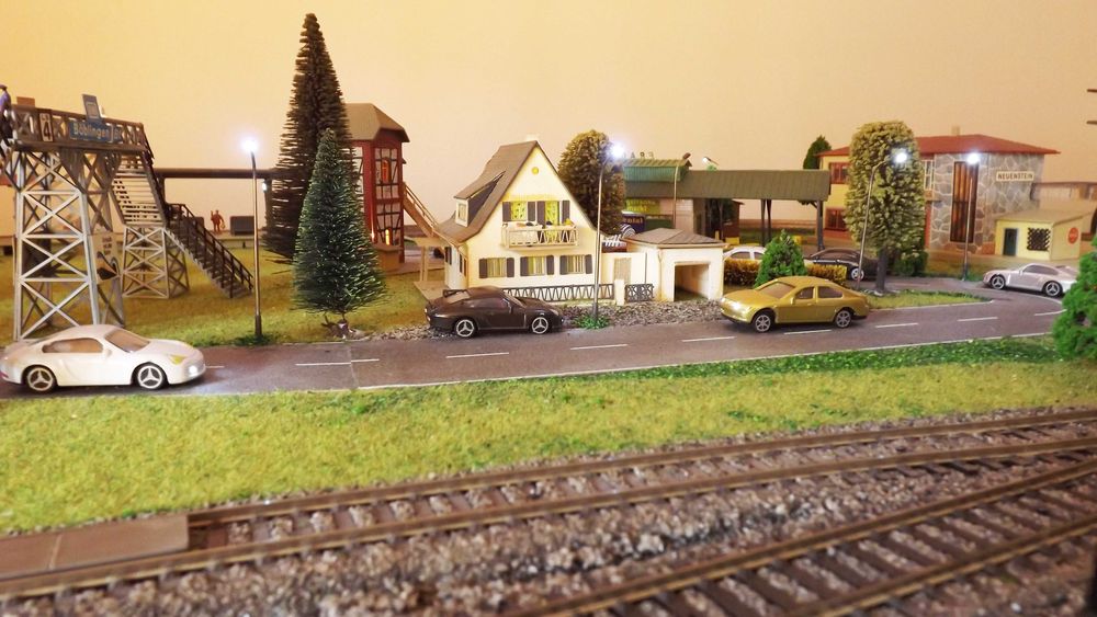 Diorama trenulete 2x1 M Scara HO 1:87, analog, sine PIKO