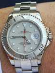 Vand ceas Rolex Yacht Master 40mm bezel si cadran platina ref16622