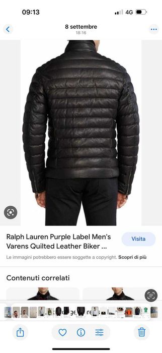 Geaca din piele Ralph Lauren Purple Label