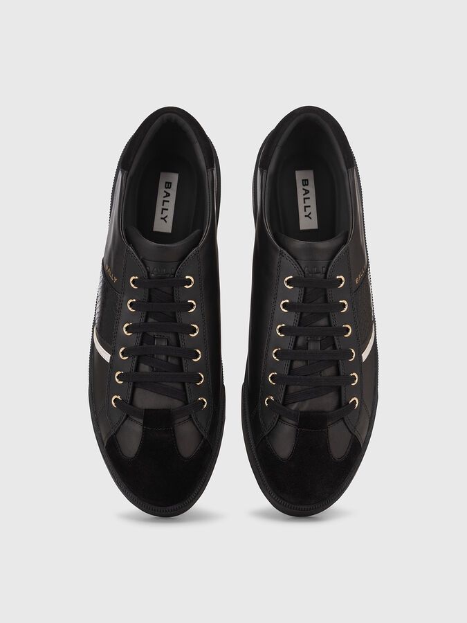 Луксозни мъжки сникърси BALLY с кожа питон