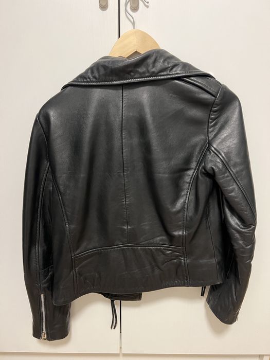 Geaca piele naturala Mango XS