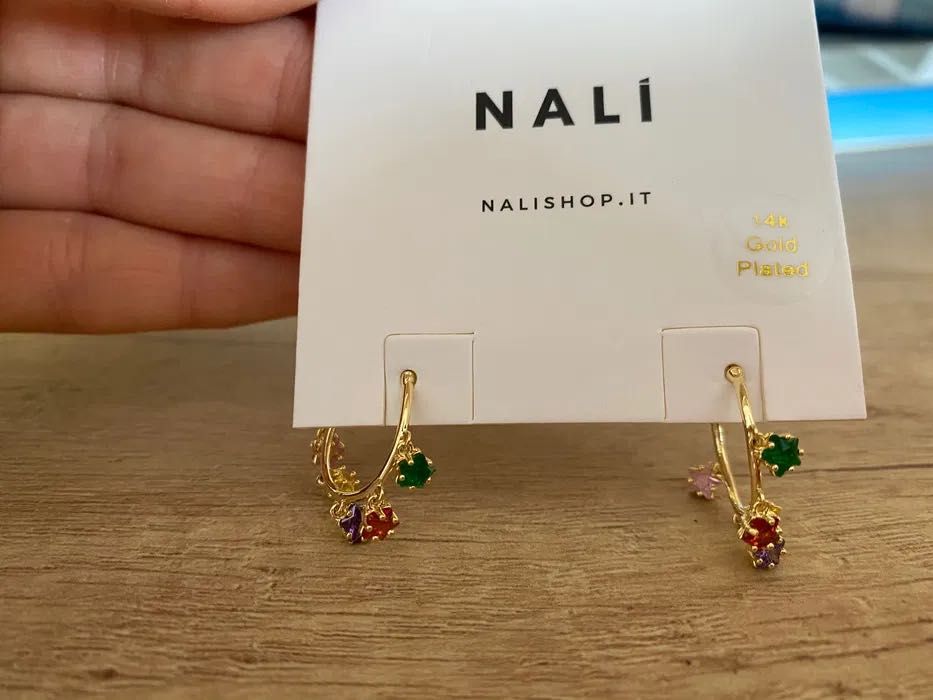 НАМАЛЕНИЕ Nali Обици позлатени 14 ct
