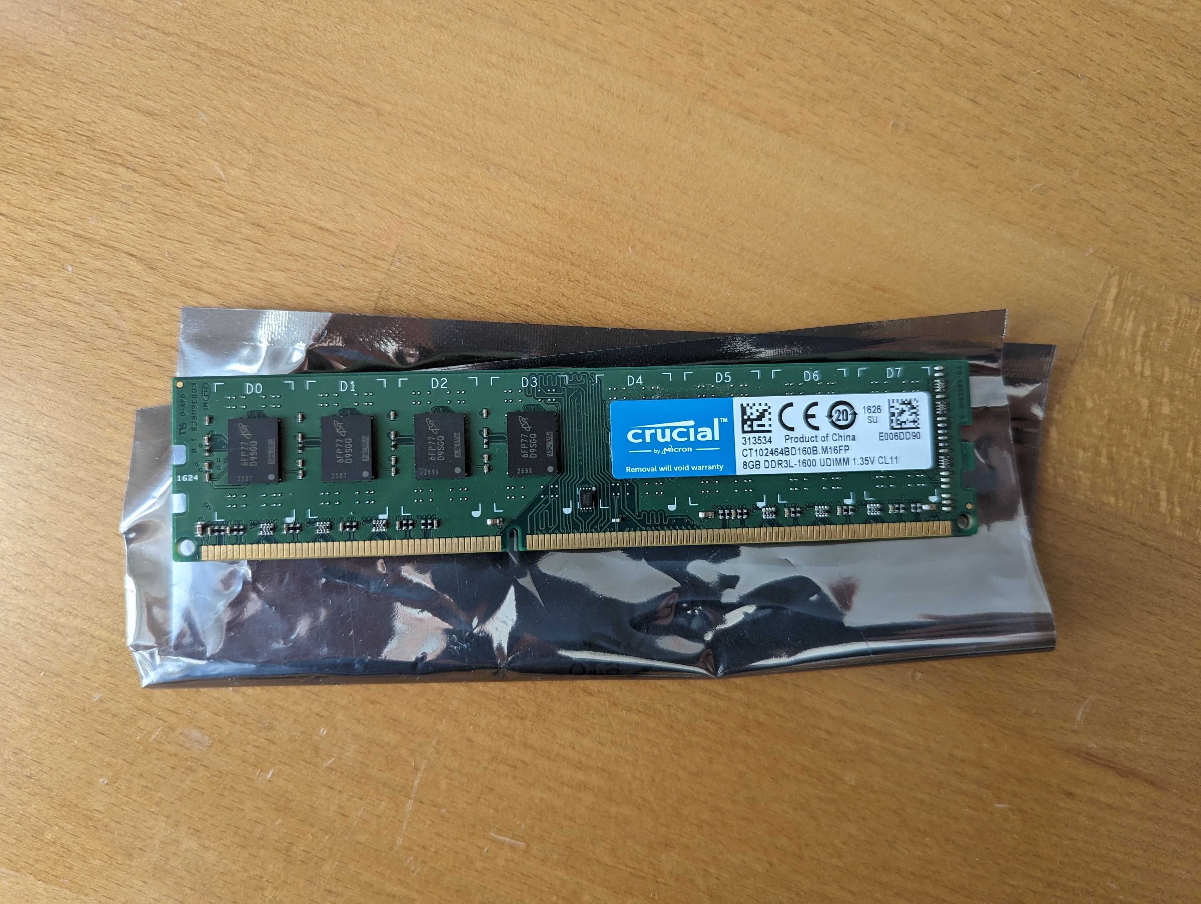 Рам памет 8GB ddr3l за десктоп UDIMM