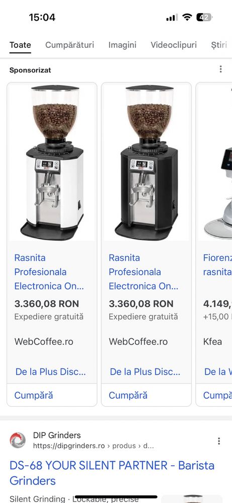 Rasnita Cafea Profesionala Electronica On Demand DIP DS-68