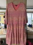 Оранжева рокля тип Missoni