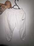 Pantaloni de trening Nike albi
