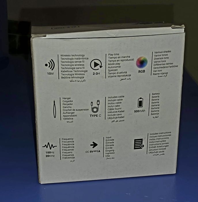 Блутут колонка Ale-hop с светлини