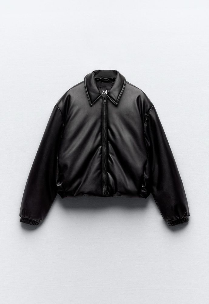 Яке от изкуствена кожа Zara