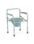 Scaun cu WC nou/neutilizat + cadru de mers cu roti pliabil