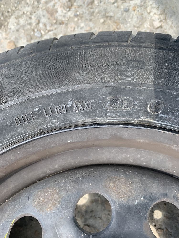 Желязна джанта с гума 15" от Ford 98AB-MA 4x108, 6jx15H2, 195/60/15