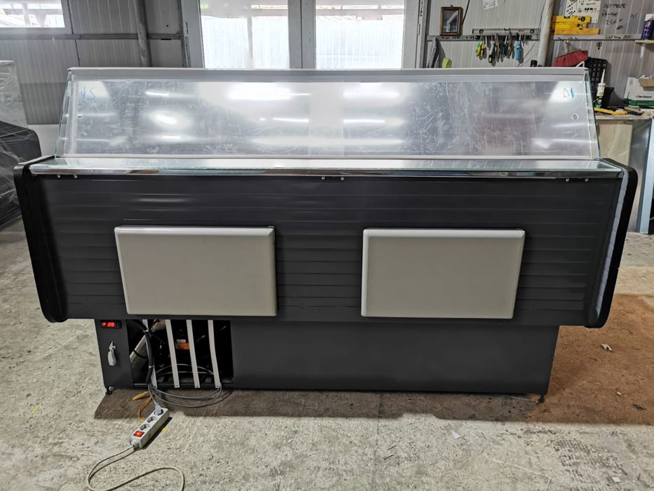 Vitrina frigorifica orizontala 200cm gri antracit