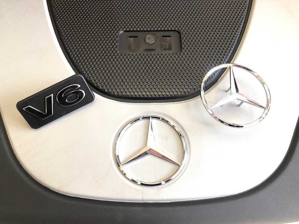 Mercedes V6 V8 емблема Mercedes за капак двигател M272 M273