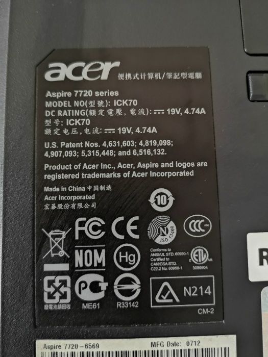 лаптоп ACER ICK70