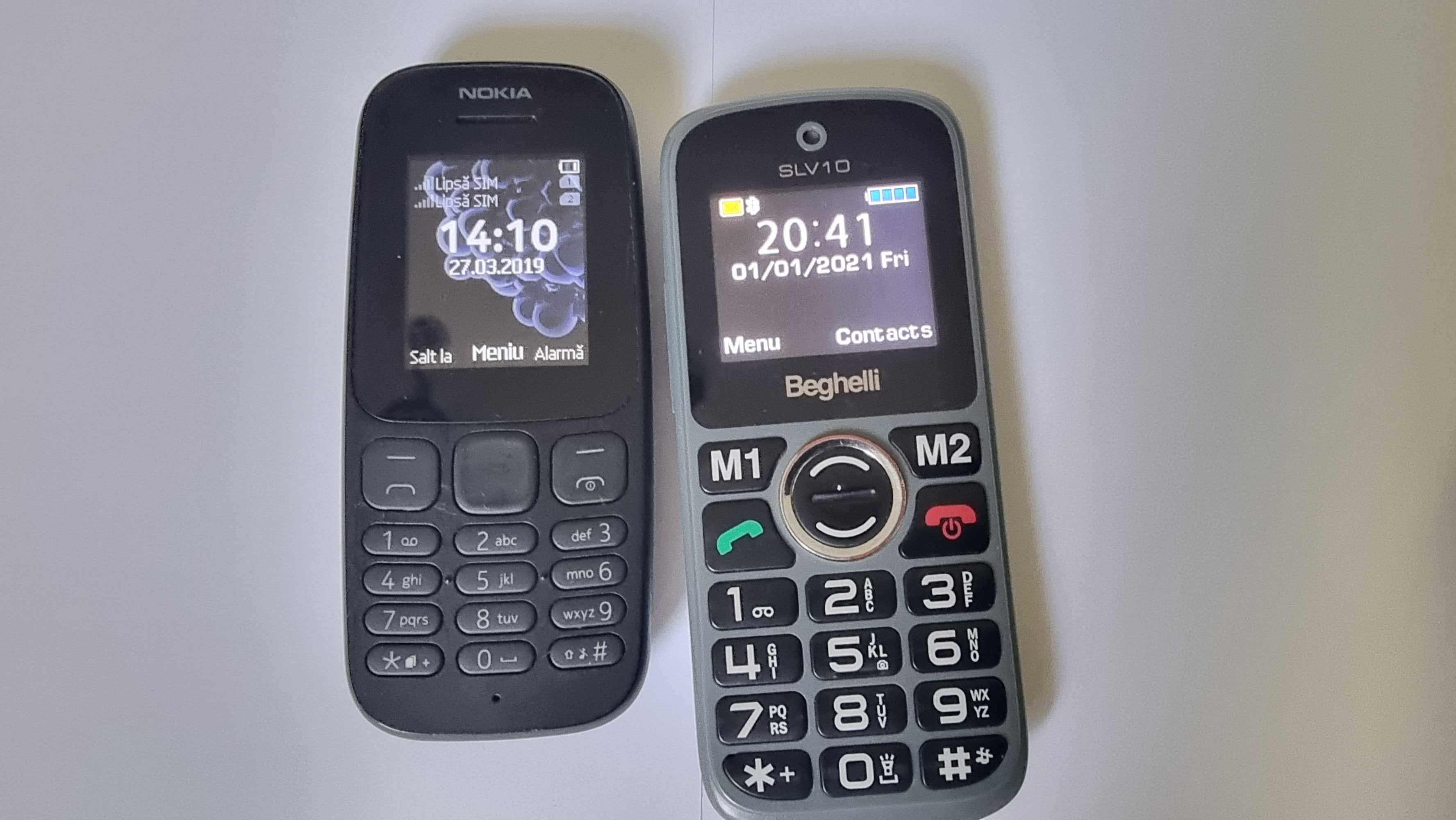 Telefoane cu taste seniori Nokia Alcatel Beghelli noi neblocate