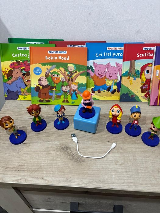Boxa litera si 5 figurine cu povesti